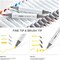 Ohuhu Alcohol Markers Brush Tip, Double Tipped Alcohol Based Art Marker Set for Kids Artist Sketching Adult Coloring Illustration - 24 Basic Colors w/ 1 Colorless Blender - Brush & Fine - Honolulu B